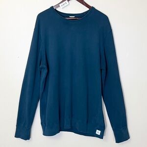 Reigning Champ Lightweight Terry Crewneck Sweatshirt - Men's Size XL -Green Teal